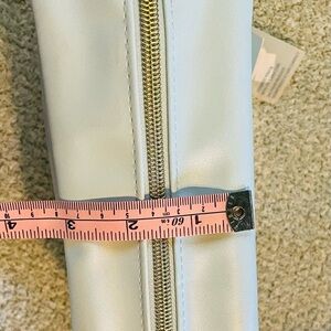 Anthropologie Mint Green Cosmetic Bag with smaller cosmetic bag inside